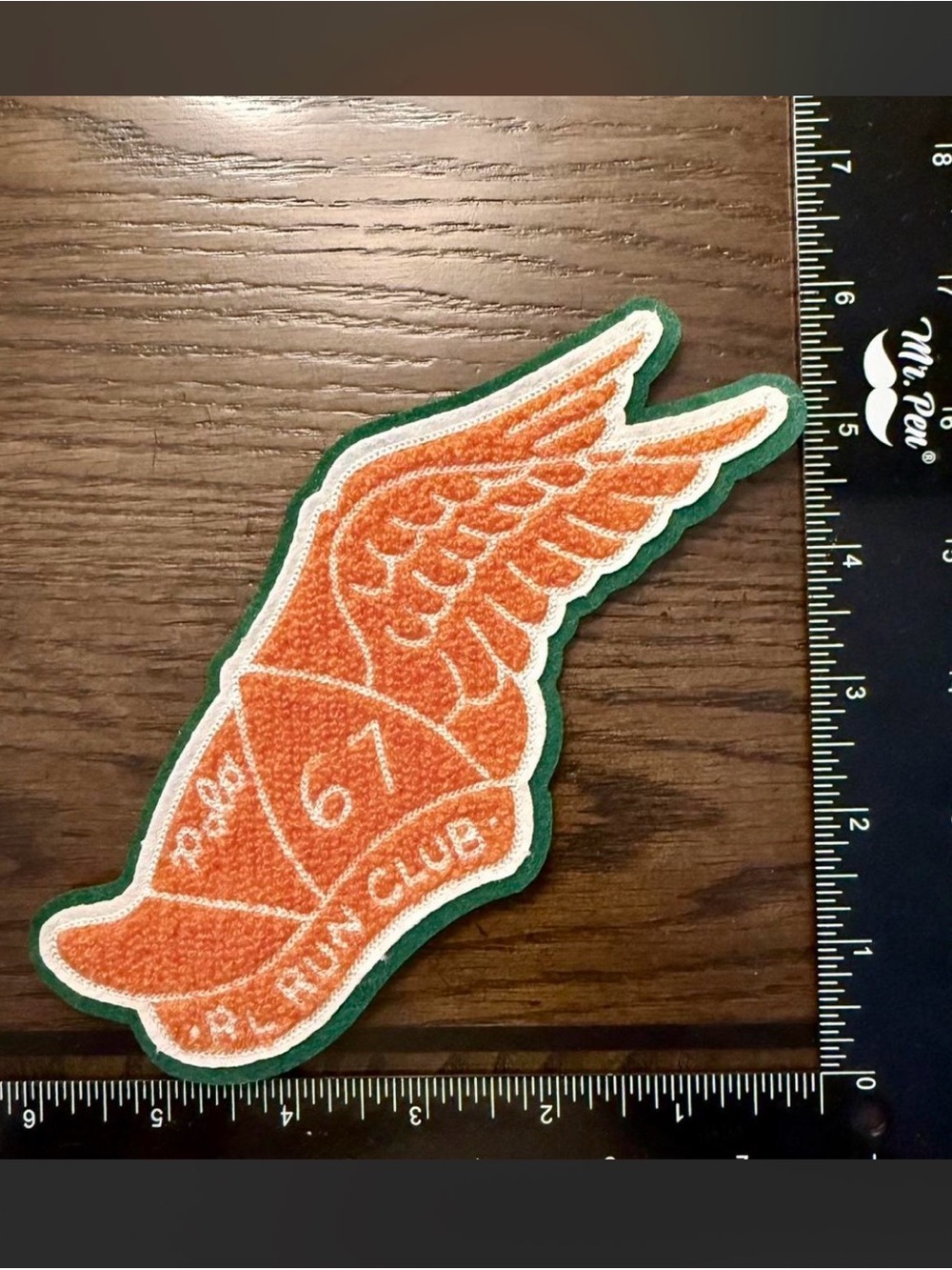 Polo by Ralph Lauren Orange Wing Patch with Green Trim